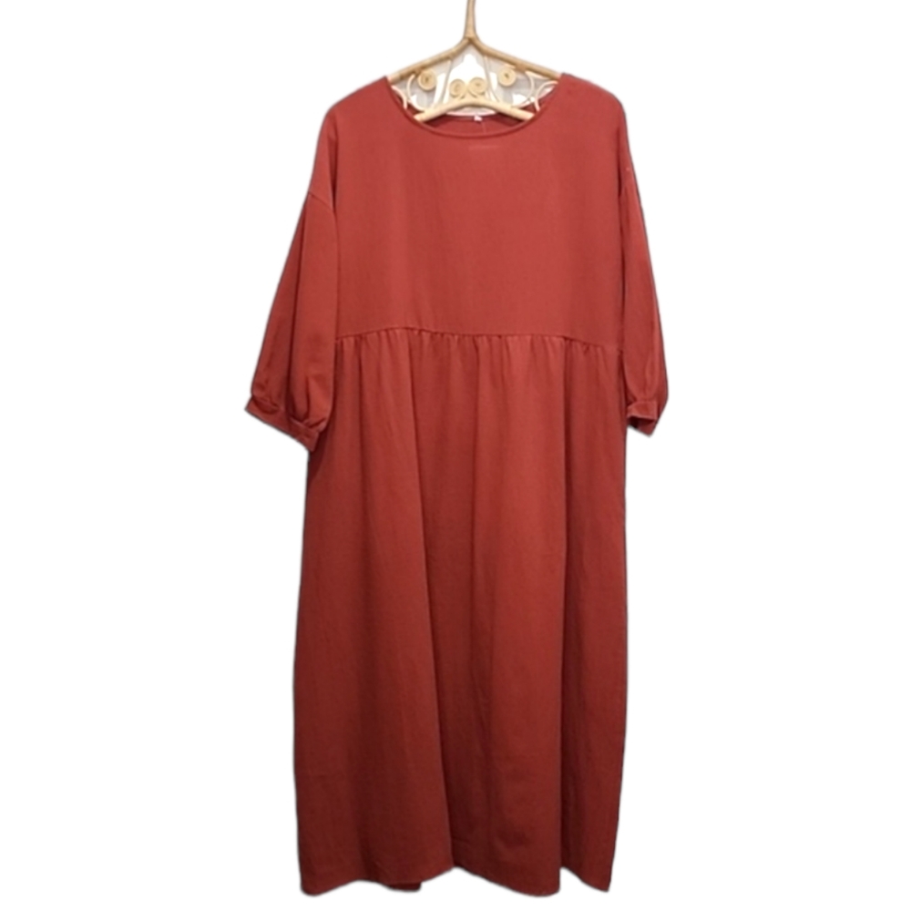 Basico burnt orange dress size 2XL